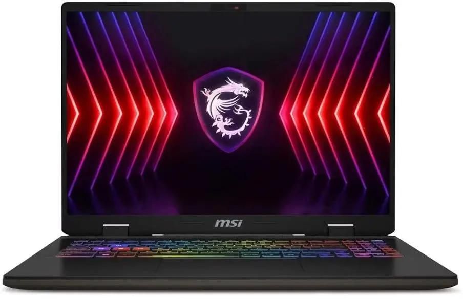 Ноутбук игровой MSI Sword 16 HX B13VGKG-855XRU 16", IPS, Intel Core i7 13700HX 2.1ГГц, 16-ядерный, 16ГБ DDR5, 1ТБ SSD,  NVIDIA GeForce  RTX 4070 для ноутбуков - 8 ГБ, FreeDOS, серый космос [9s7-15p214